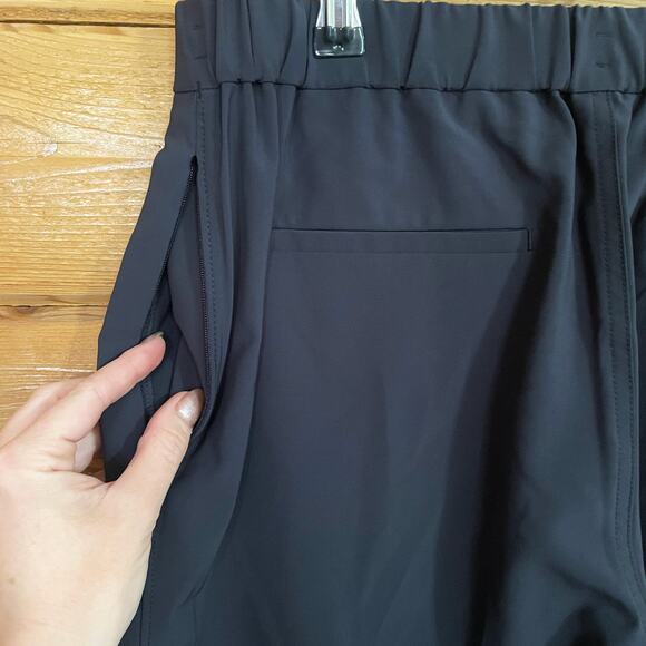 M.M Lafleur Navy Blue Elastic Waist Trouser Pants Wool Blend Size 6 - Picture 4 of 7